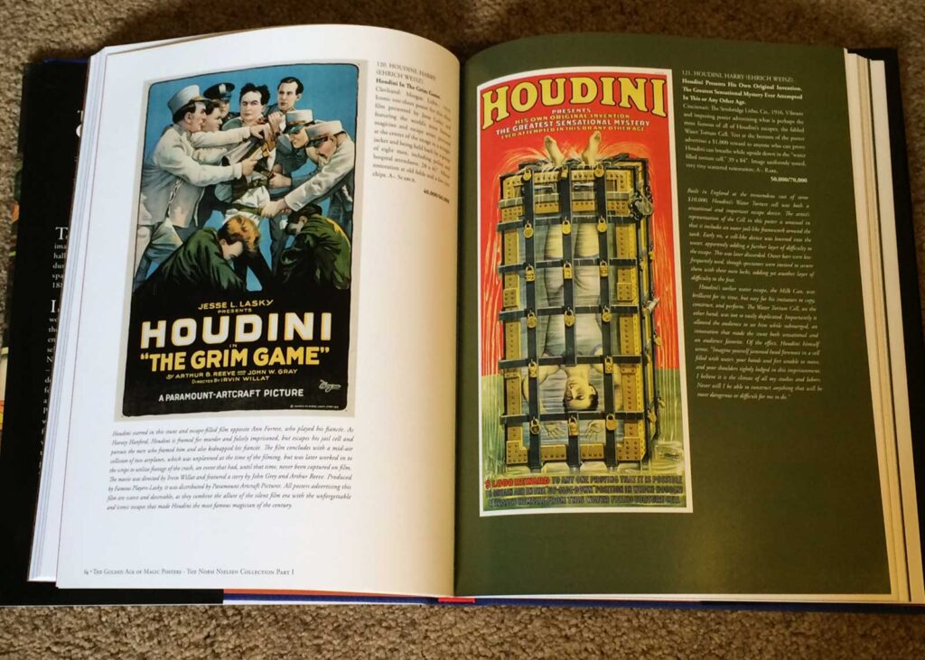 Houdini -The Golden Age of Magic Posters Nielsen Vintage & Rare Magic Posters Auction Book