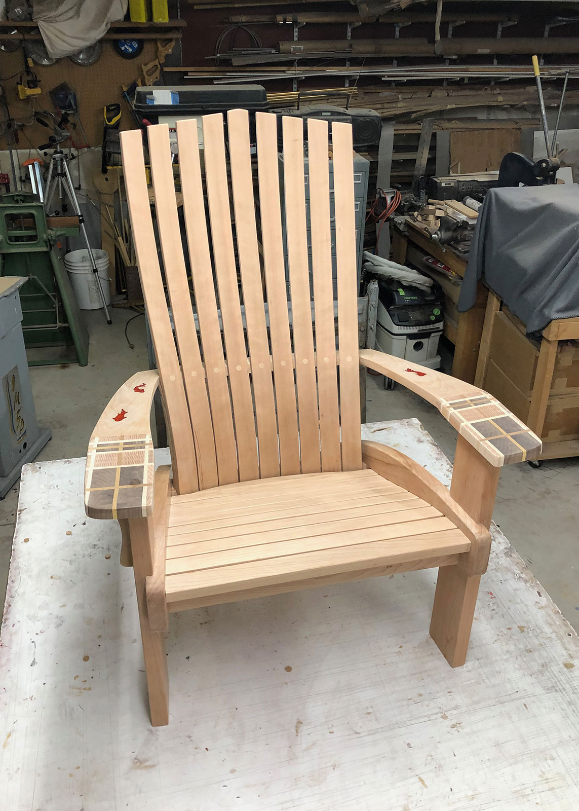 Glued chair
