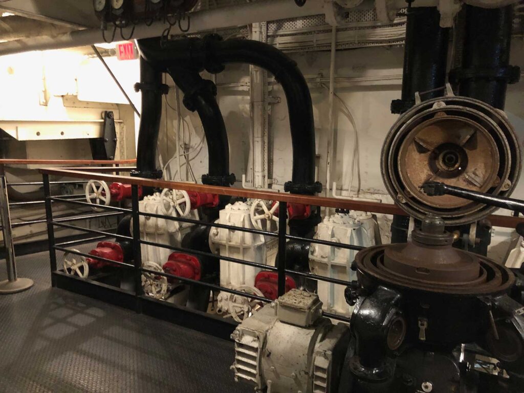 The RMS Queen Mary Engine Room, Long Beach California