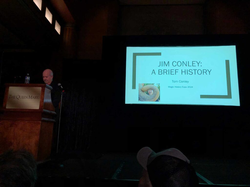 Tom Conley magic lecture at the Magic Collectors Expo 2024