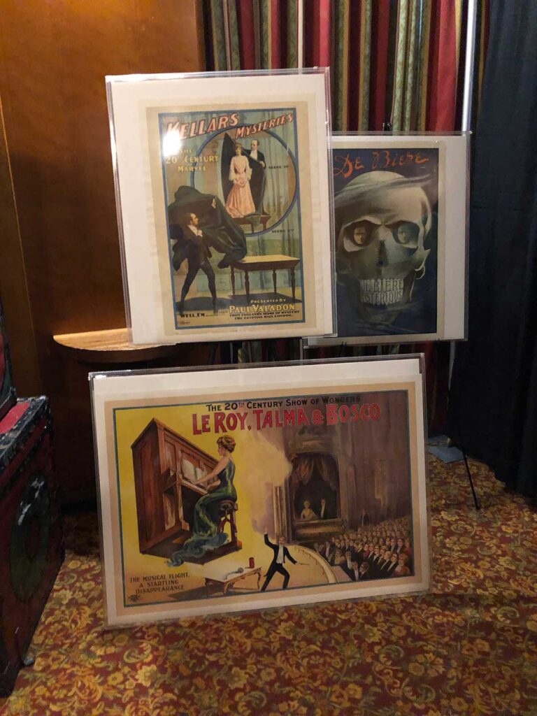 Vintage magic posters at the Magic Collectors Expo 2024