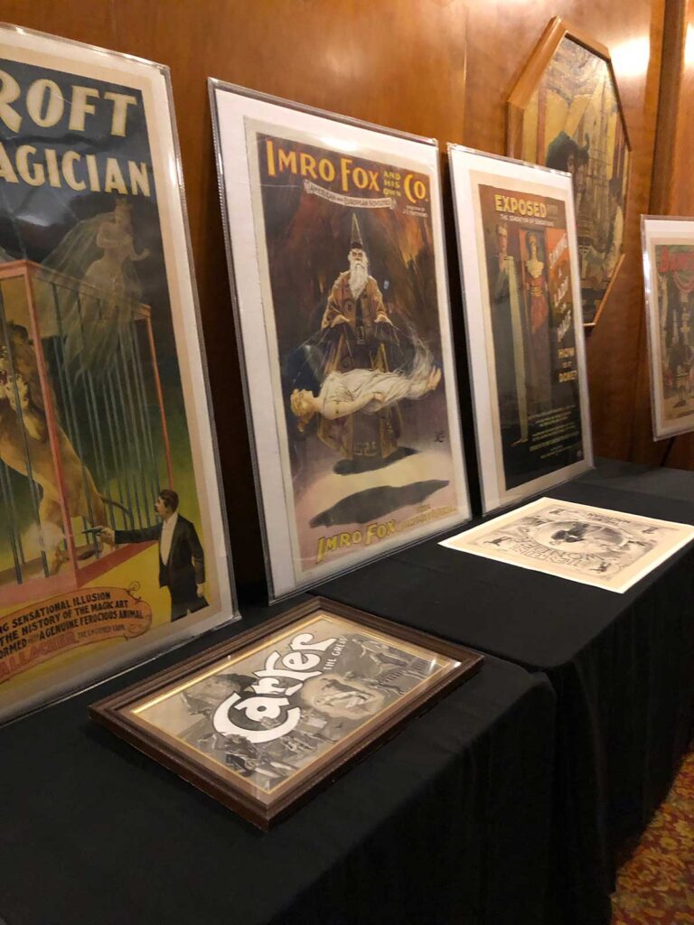 Rare magic posters on display at the Magic Collectors Expo 2024
