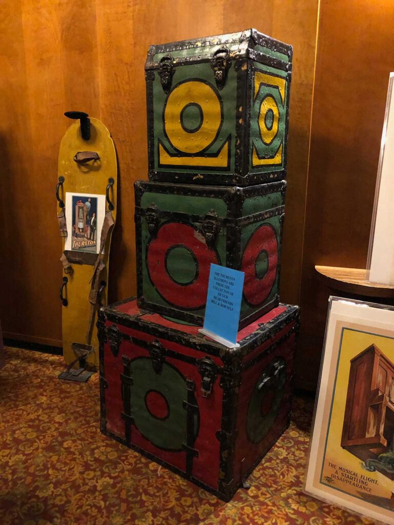Rare and collectible Thurston magic illusions and props at the Magic Collectors Expo 2024