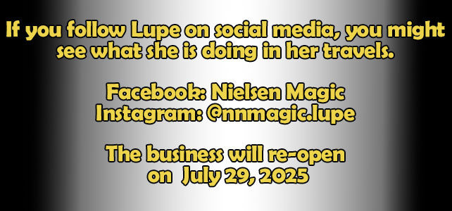 You can check our adventures on social media. We will re-open on July 29, 2025.