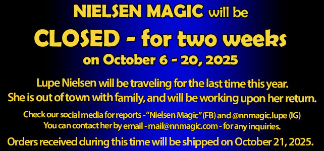 Nielsen Magic - Closed for two weeks. Will reopen on October 21, 2025.